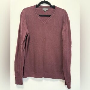 RW&CO. Deep Burgundy V-Neck Sweater